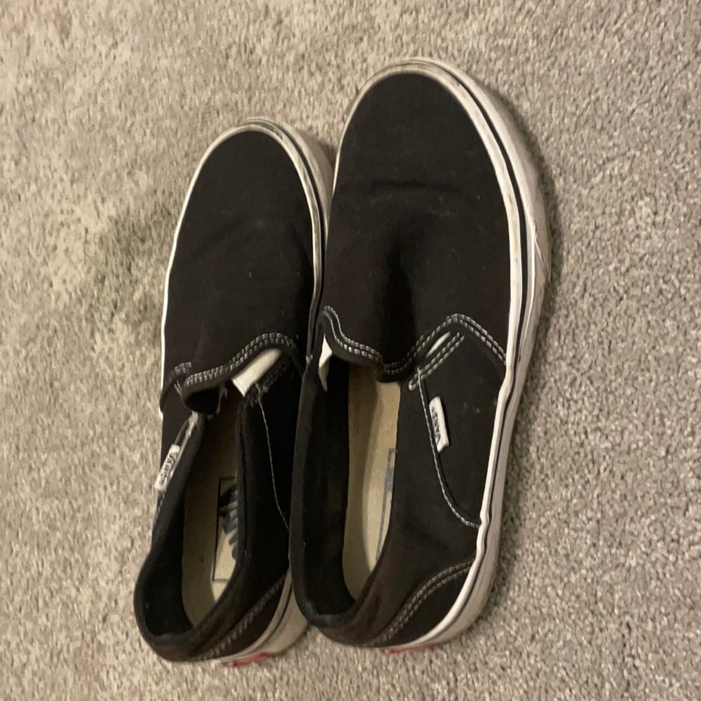 Black slip on vans